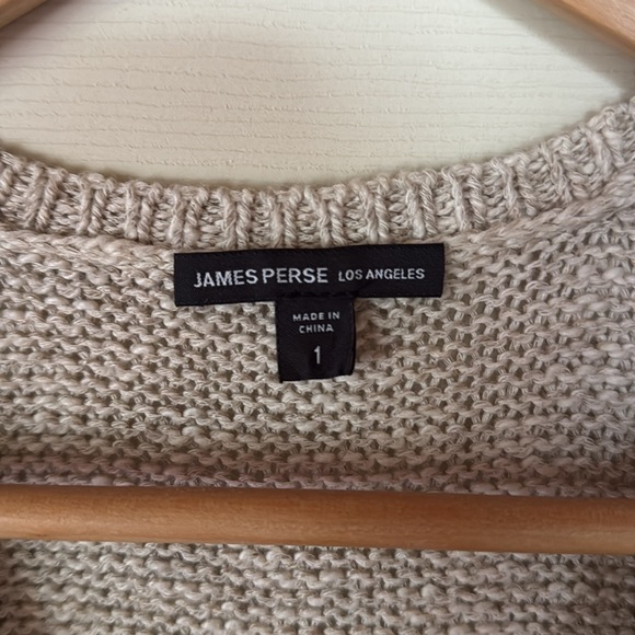 James Perse Colorblock Knit Dress, size 1 cotton/linen blend, NWOT - Picture 2 of 7